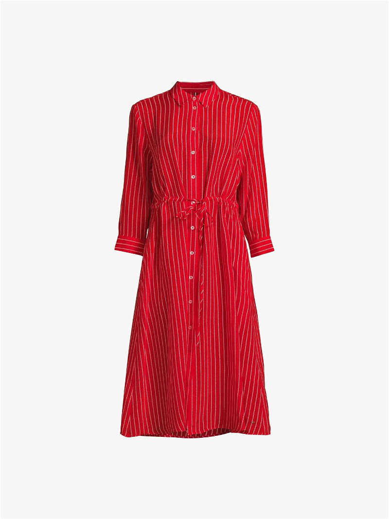 TOMMY HILFIGER Cupro Rope Midi Rope in | Stp Fireworks Shirt Dress Endource