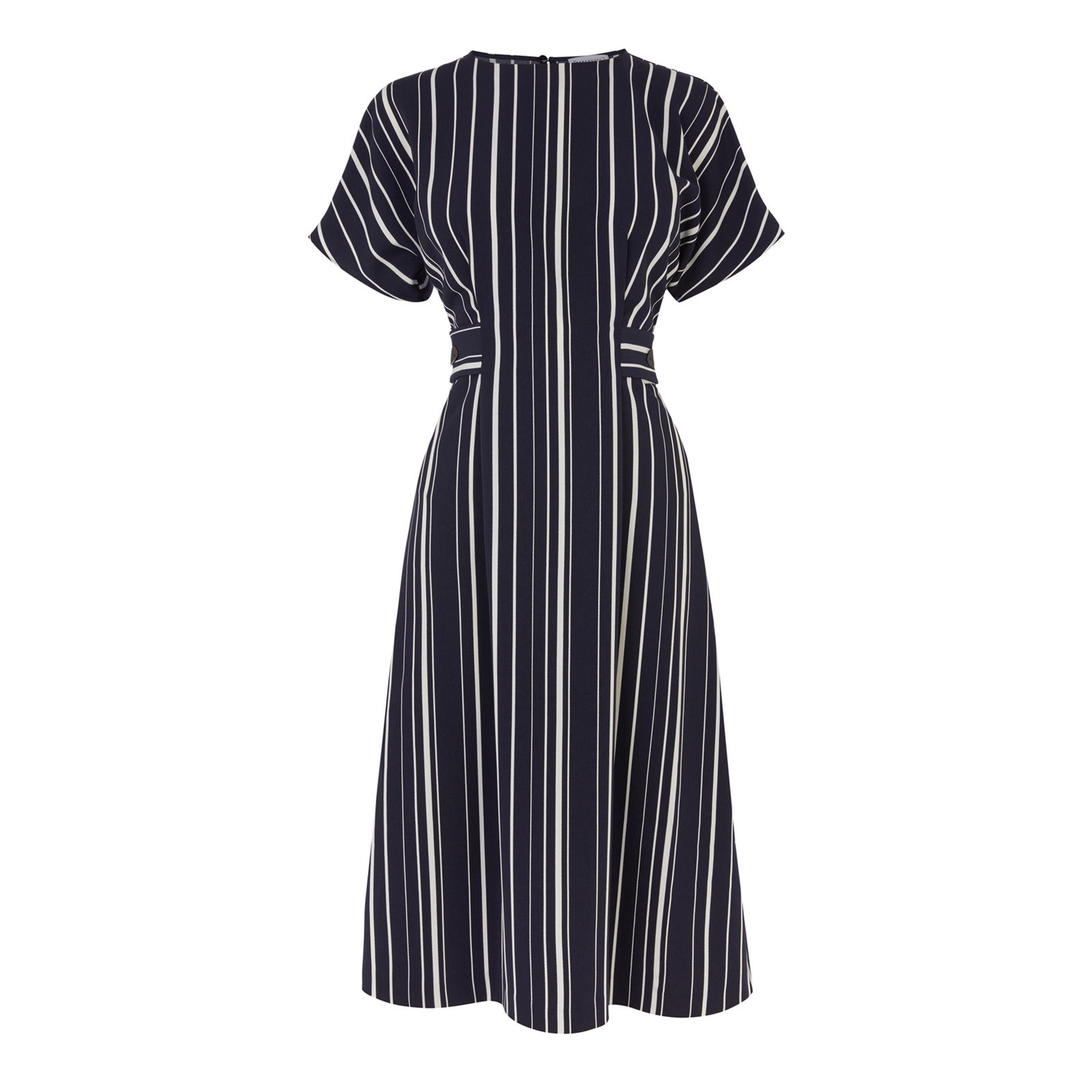 knee length dresses for ladies Get Your Way Green Striped Midi Dress, Medium - The Mint Julep Boutique