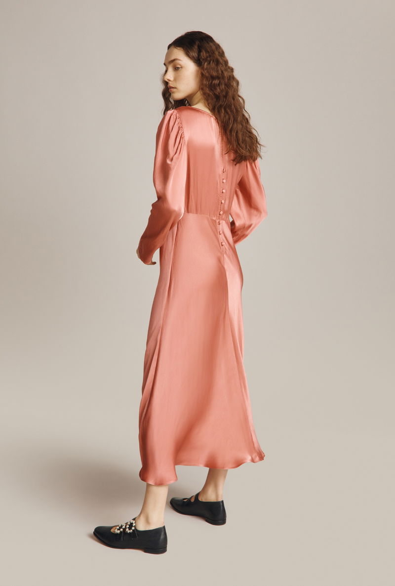 ghost rosaleen flared satin dress Lady Black Tie - Brooklyn Gown - Satin Fit & Flare Formal Evening Dress main image 0