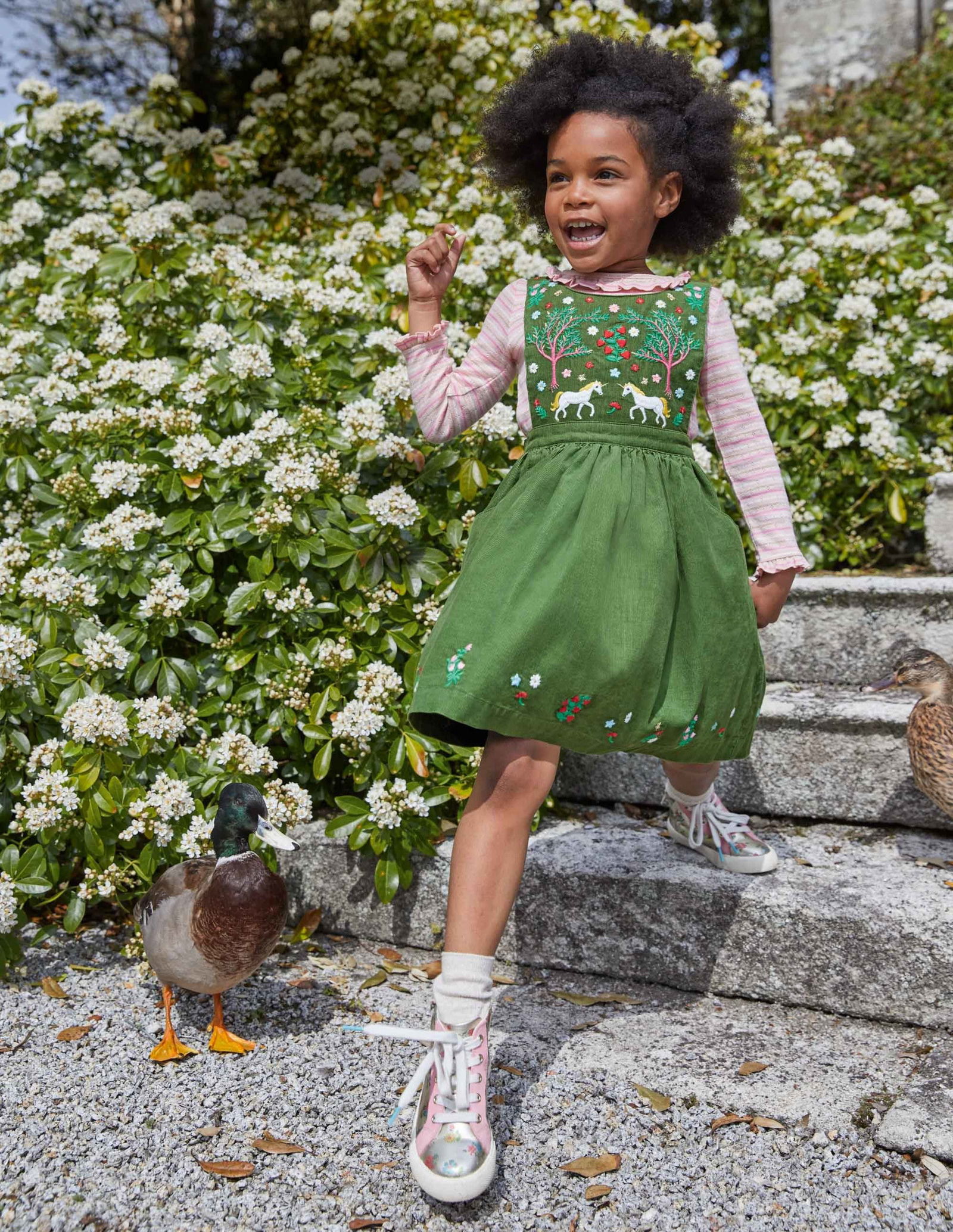 green emerald velvet dress Clara Cord Midi Dress-Emerald Night, Embroidery main image 0