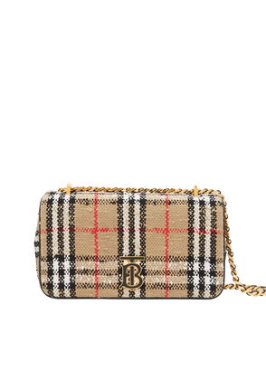 Burberry Mini Vintage Check Two Handle Title Bag