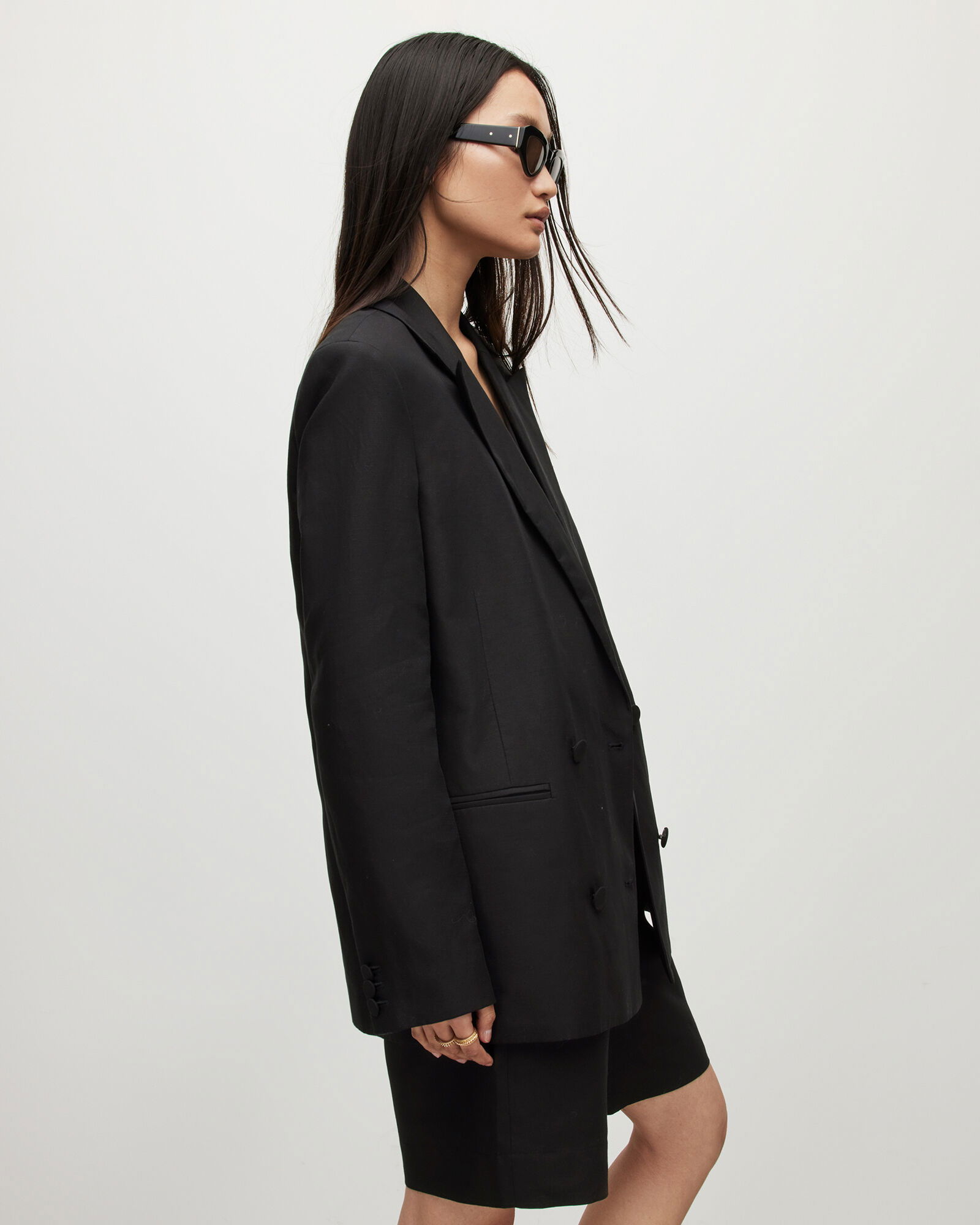 ALLSAINTS Petra Linen Blend Blazer | endource