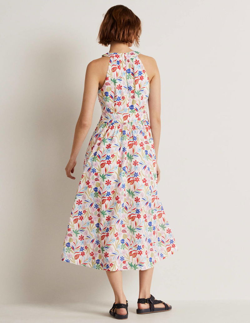 paulina halter printed sequin midi dress Halter Sequin Embellished Midi Dress – IULOVER main image 1