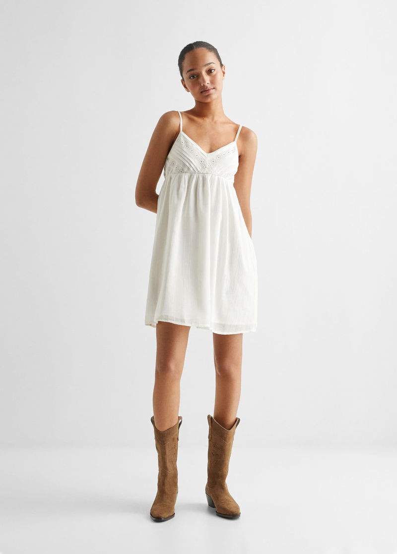 MANGO Embroidered Cotton Dress | endource MANGO Embroidered Cotton Dress | endource