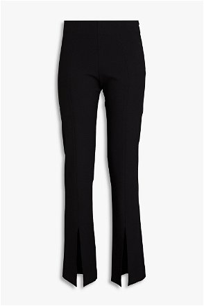 FRAME Relaxed Stretch-crepe Straight-leg Pants in Black