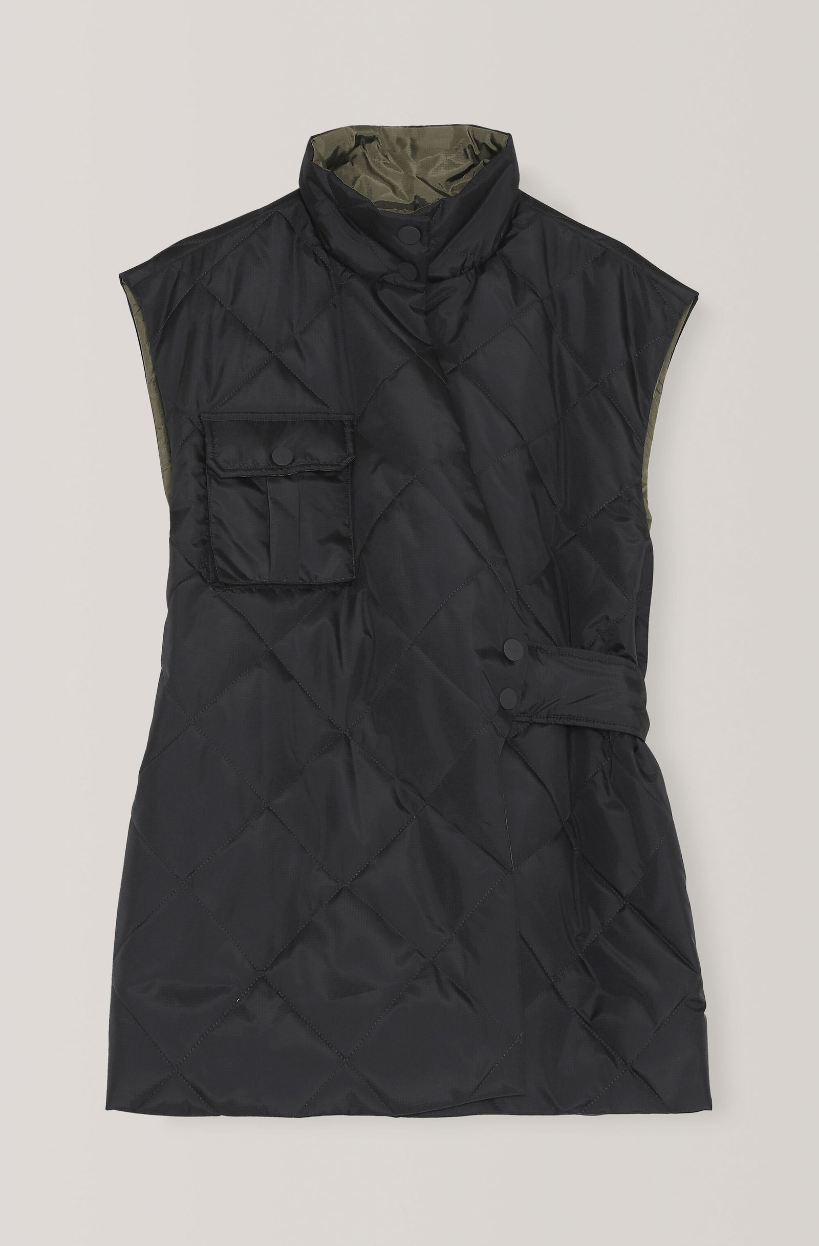 GANNI Recycled Ripstop Quilt Vest endource