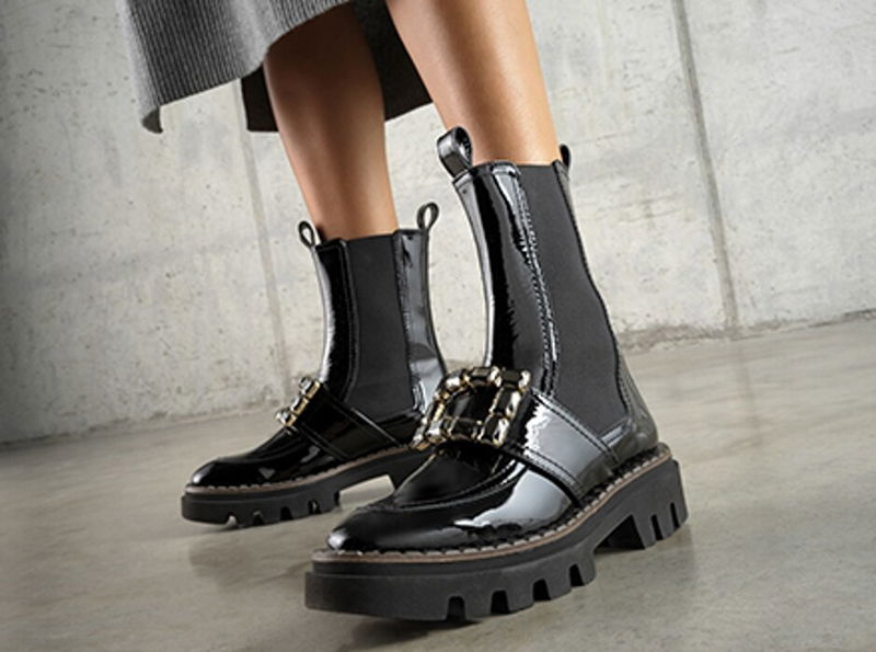 russell and bromley buckle boots