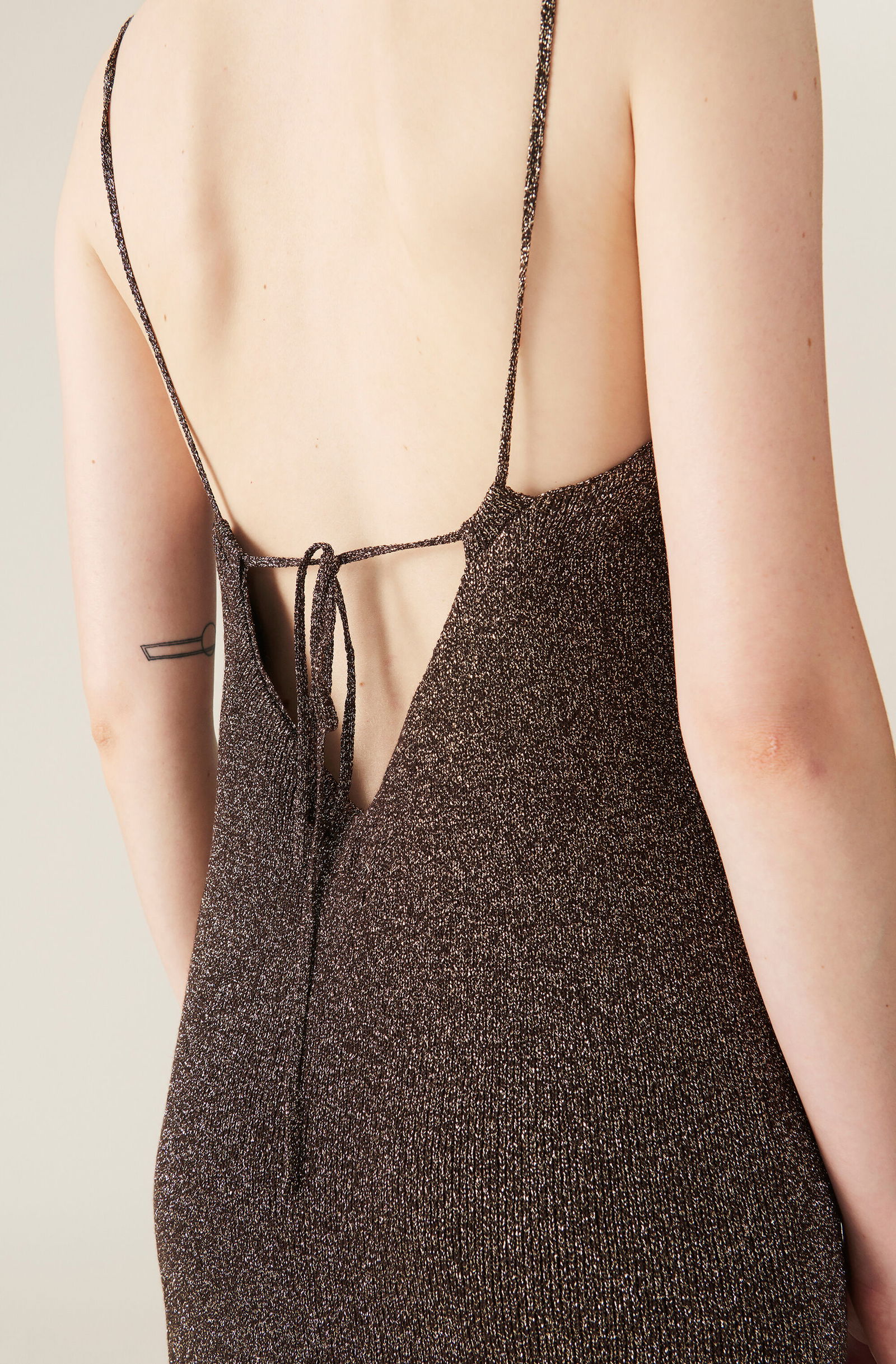 off shoulder maxi knit dress MIRA