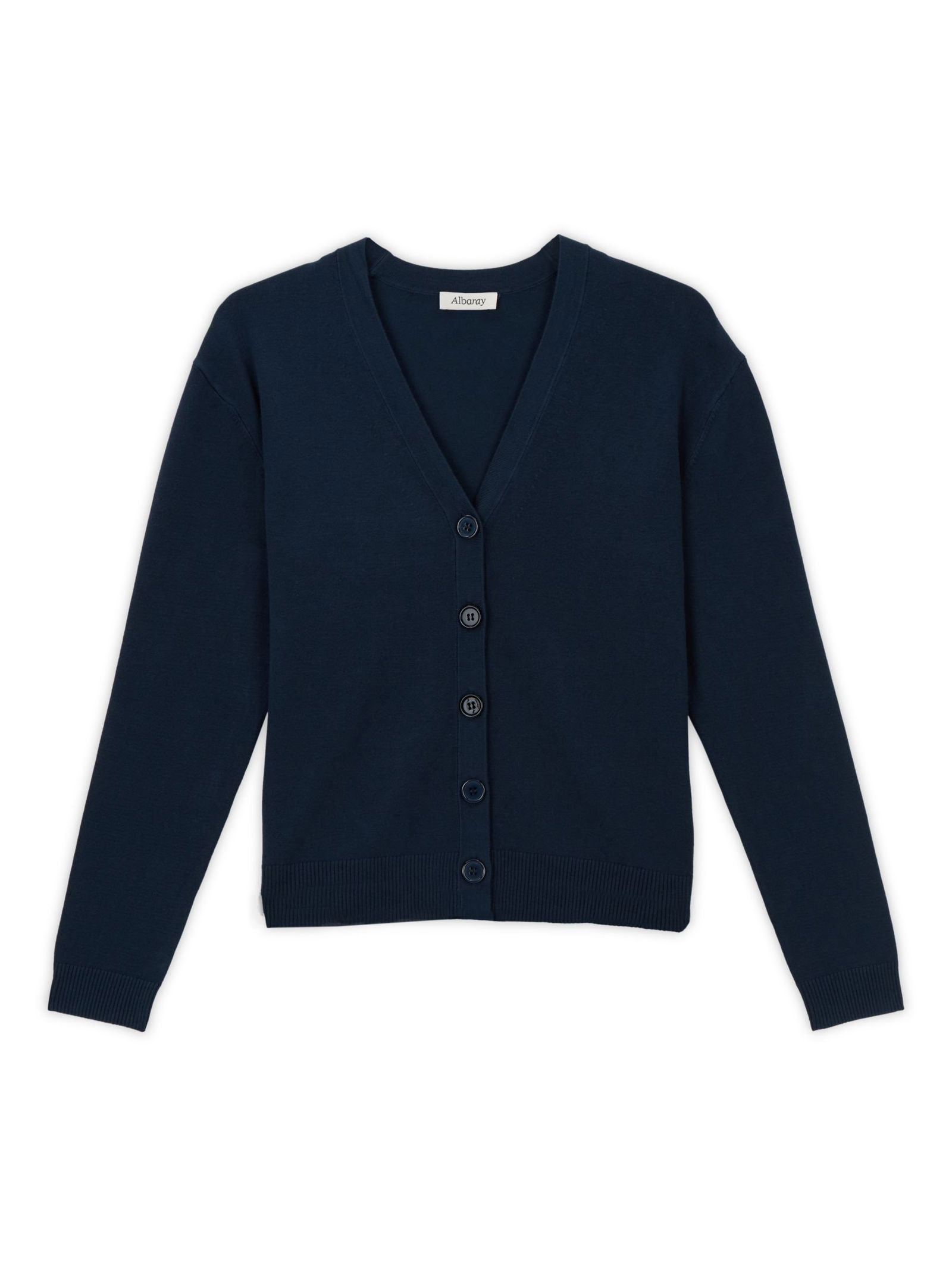 ALBARAY Albaray Fine Knit Cardigan in Blue | Endource