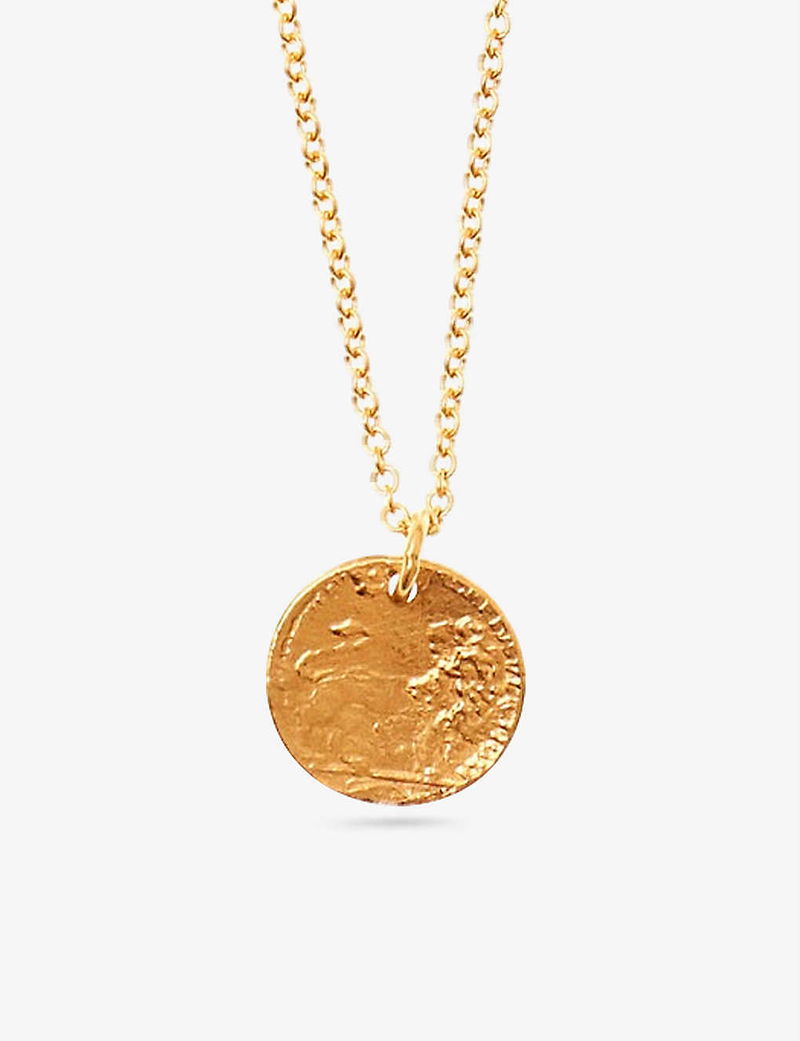 ALIGHIERI Baby Lion Cub 24ct Yellow Gold-Plated Sterling Silver