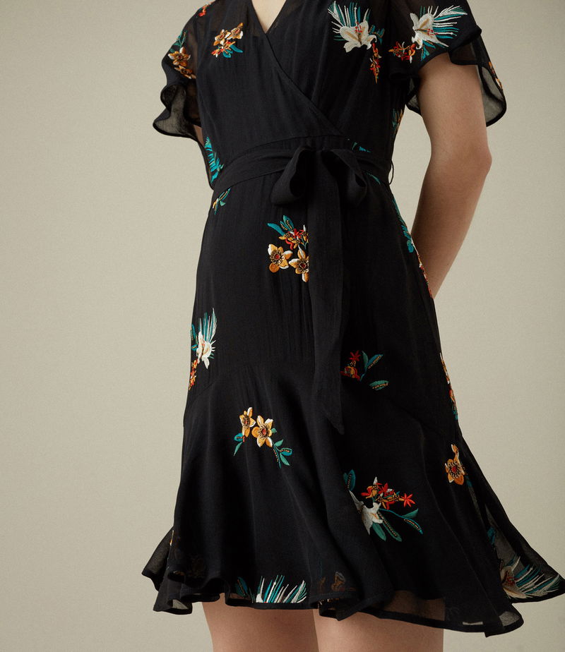 KAREN MILLEN Floral Embroidered Mini Dress | endource KAREN MILLEN Floral Embroidered Mini Dress | endource
