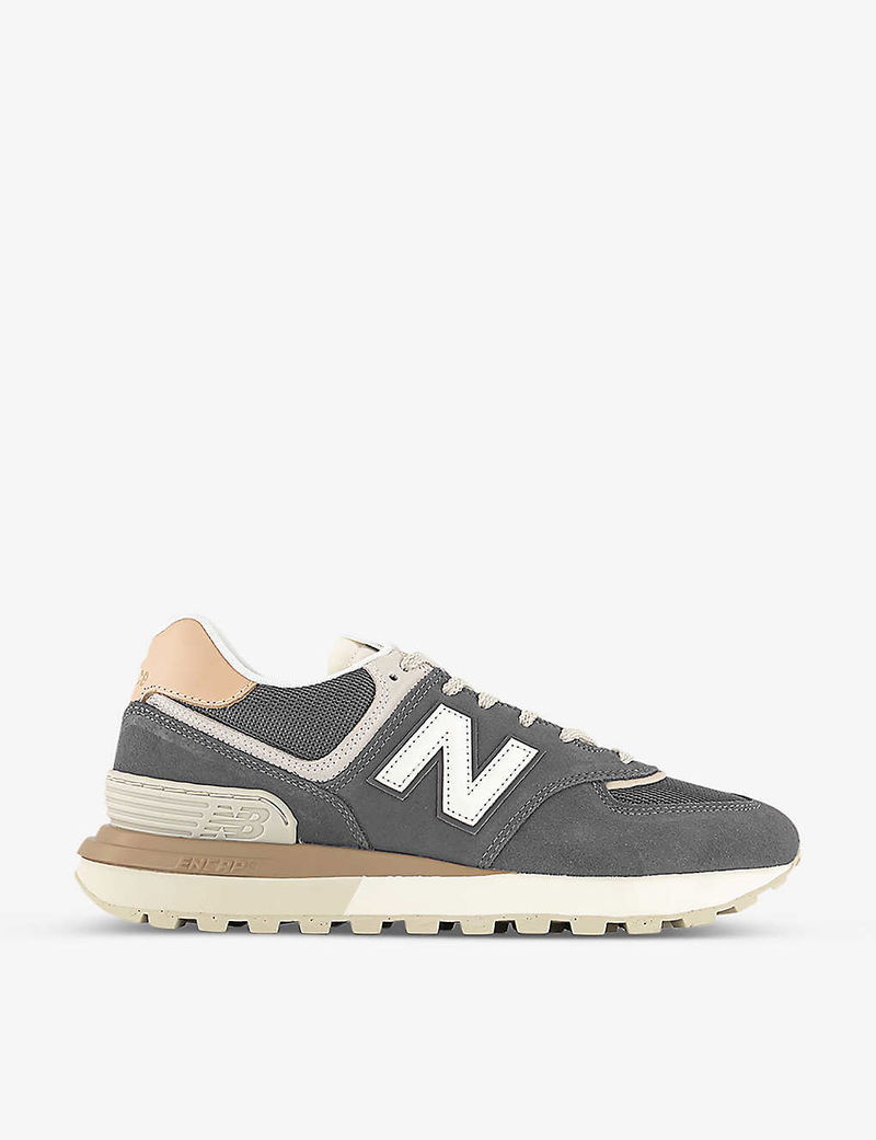 New Balance 574 Trainers, Black at John Lewis & Partners