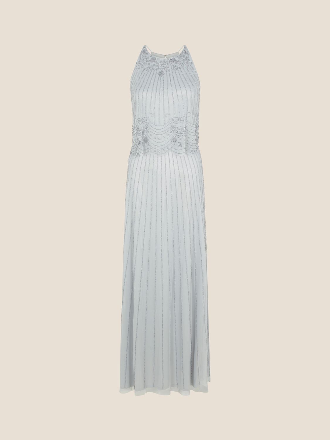 Suzanne Ress Monsoon Suzanne Embellished Halterneck Maxi Dress | endource