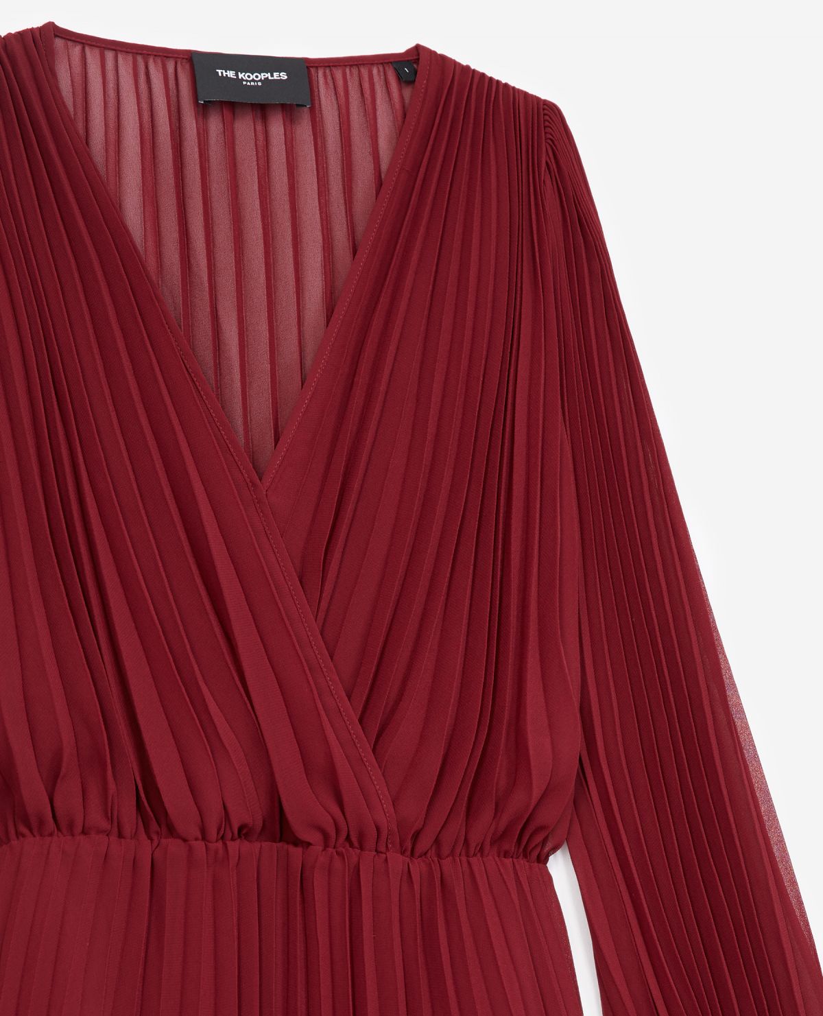 the kooples burgundy dress Cable Knit Open Front Cardigan Coffee / M