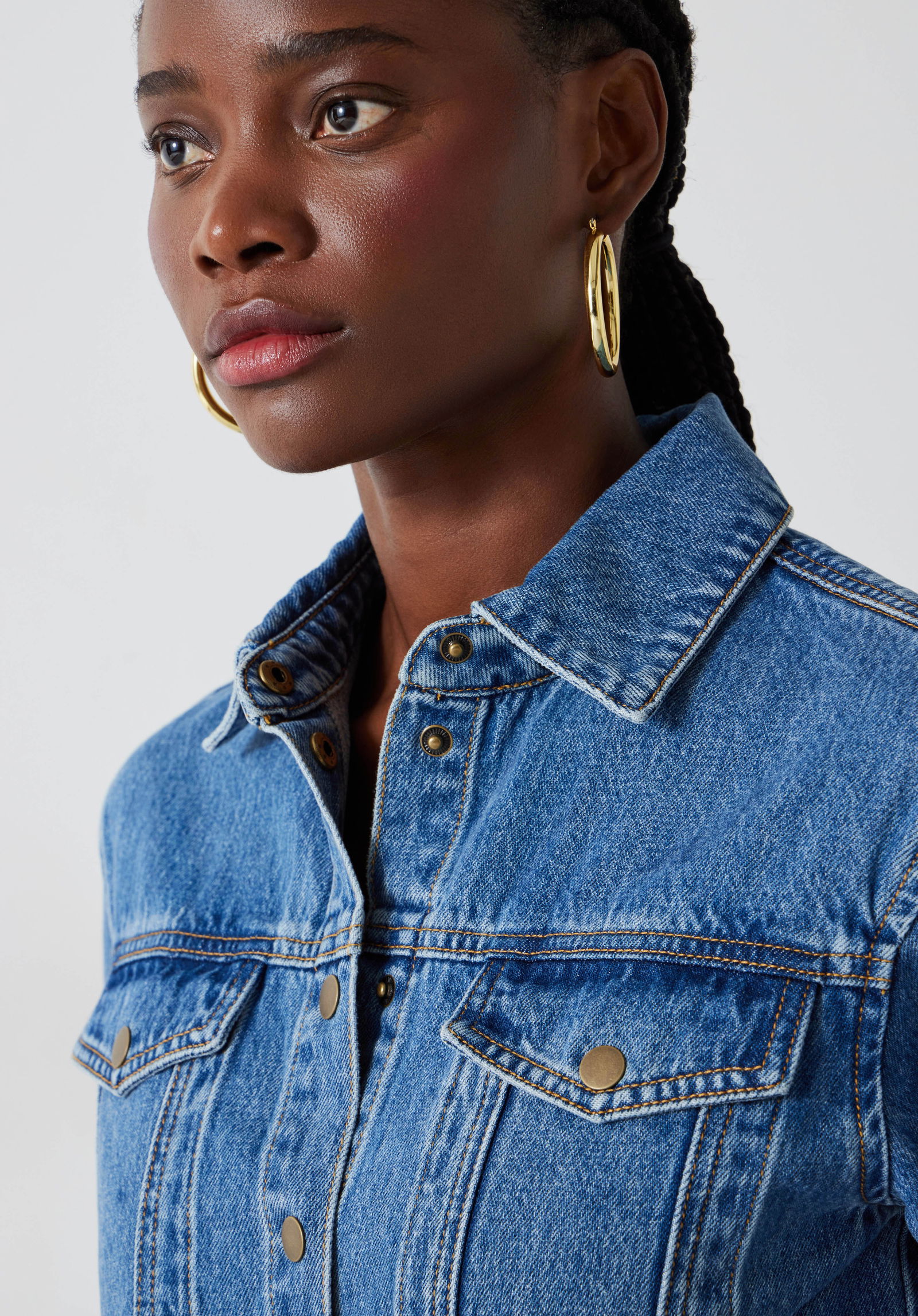 tate denim maxi dress Vestido Maxi de Mezclilla Tallahassee - Deslavado Medio