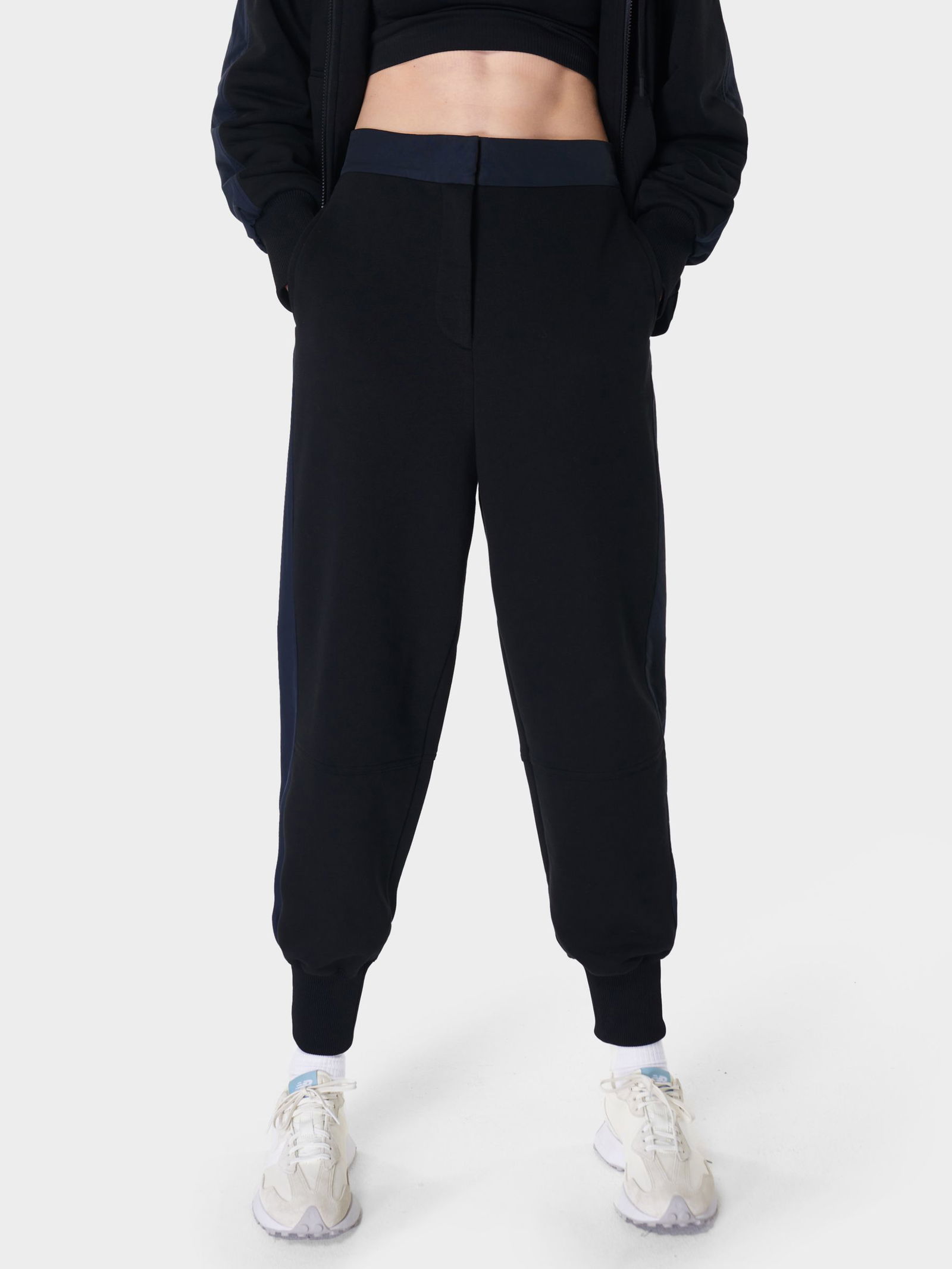 Boden Harem Joggers, Black at John Lewis & Partners