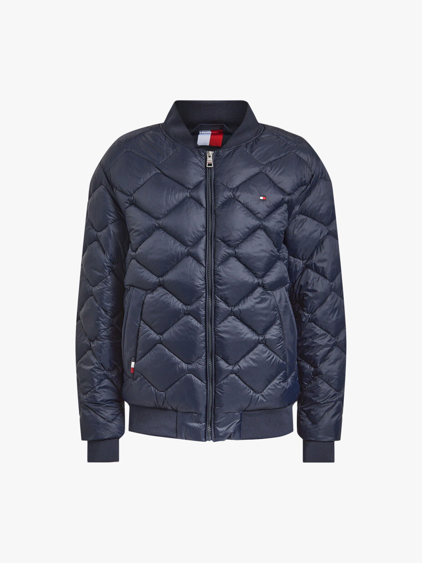 TOMMY HILFIGER Quilted Bomber Jacket in Desert Sky | endource