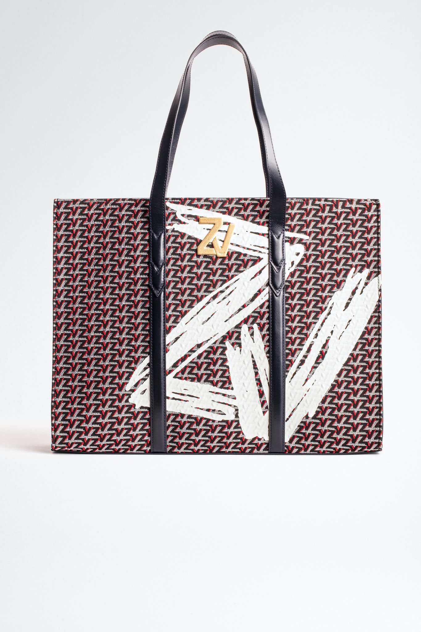 Zadig & Voltaire ZV Initiale Woven Tote Bag Nude