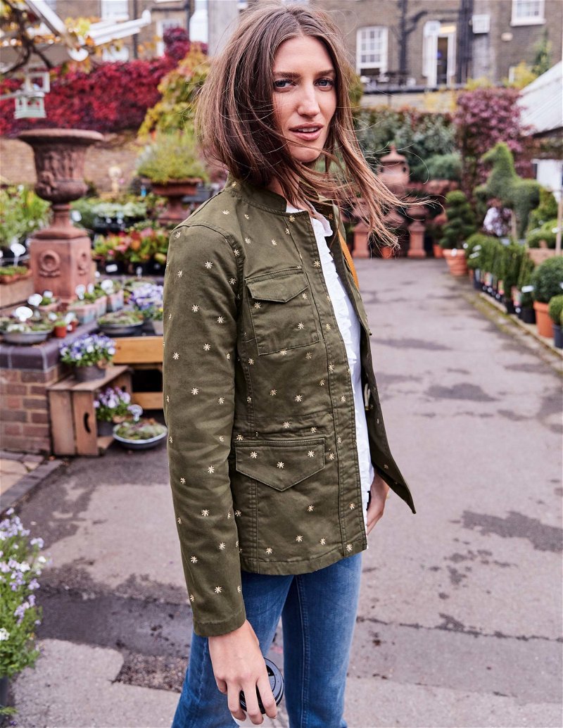 BODEN Carly Embroidered Jacket