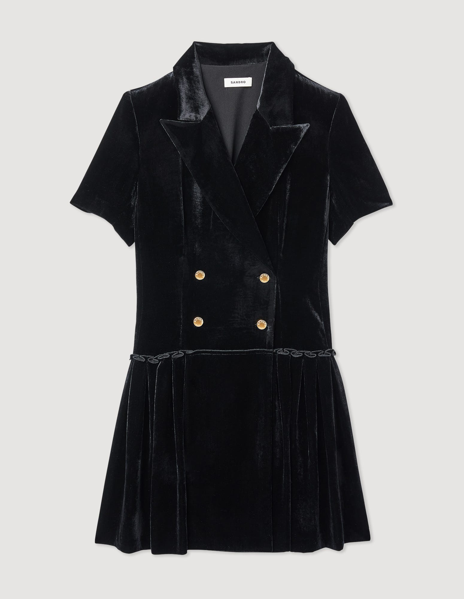 long black dress velvet Black velvet dress featuring crystal and pearl embroidery