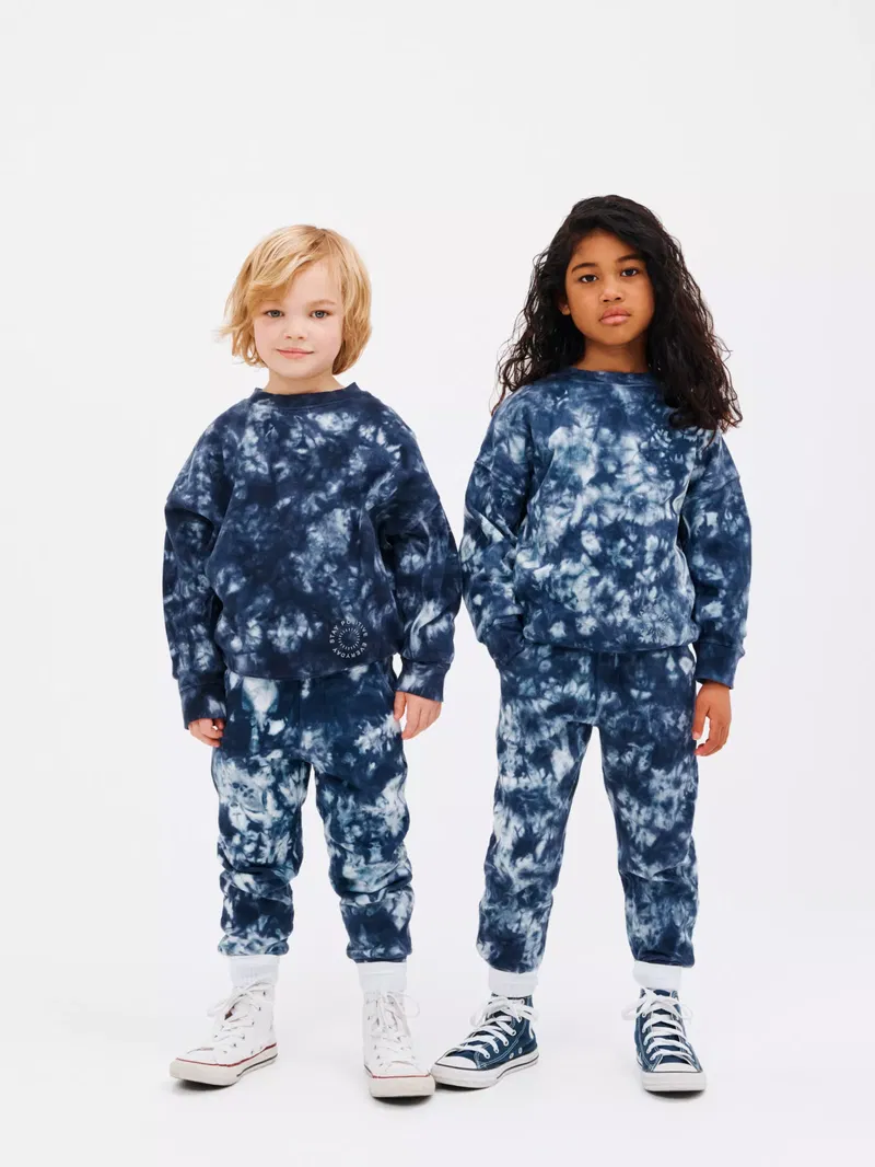 John Lewis Kids' Space Dye Ottoman Jogger, Grey at John Lewis & Partners