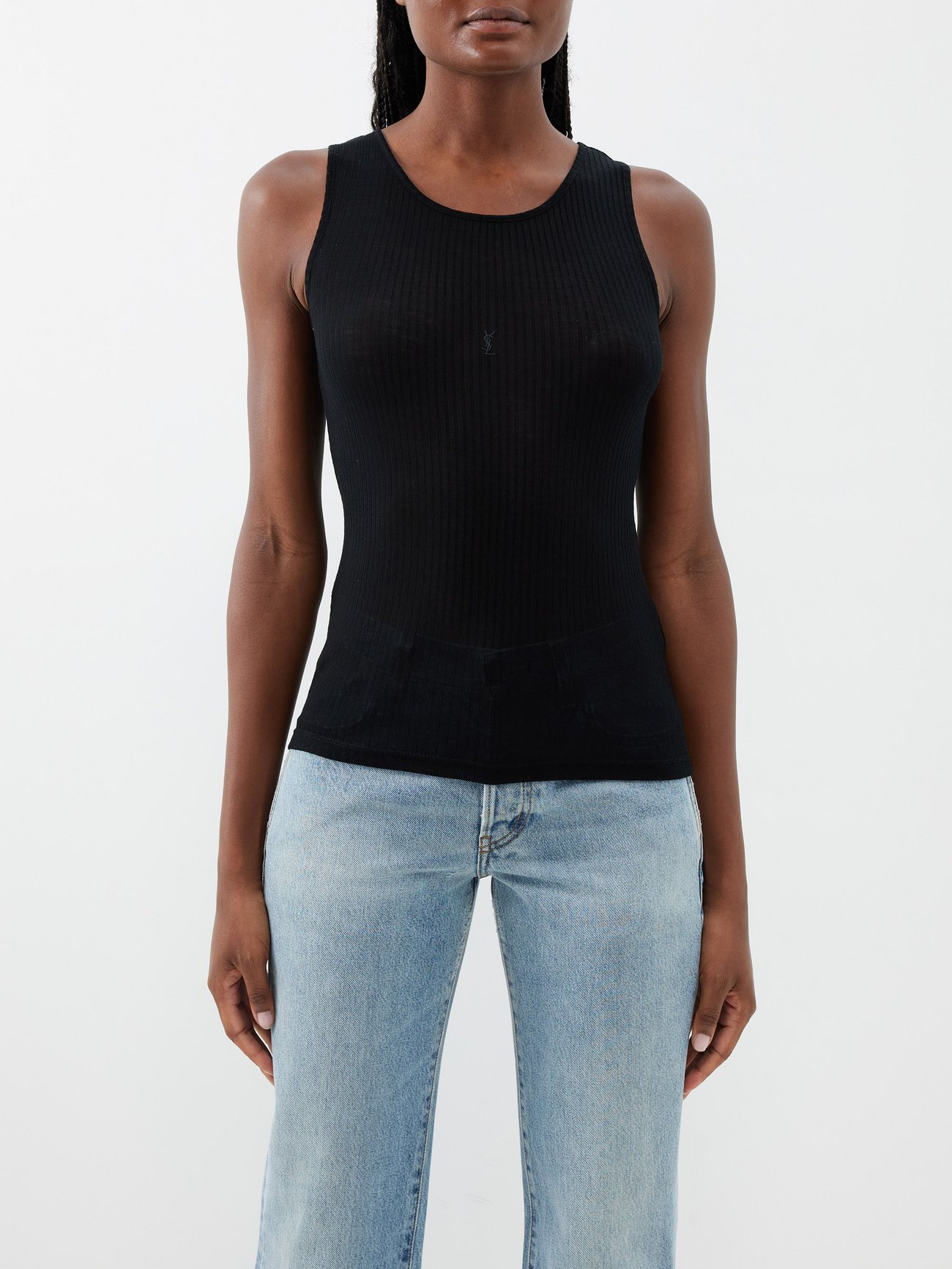 Tank top in jersey, Saint Laurent