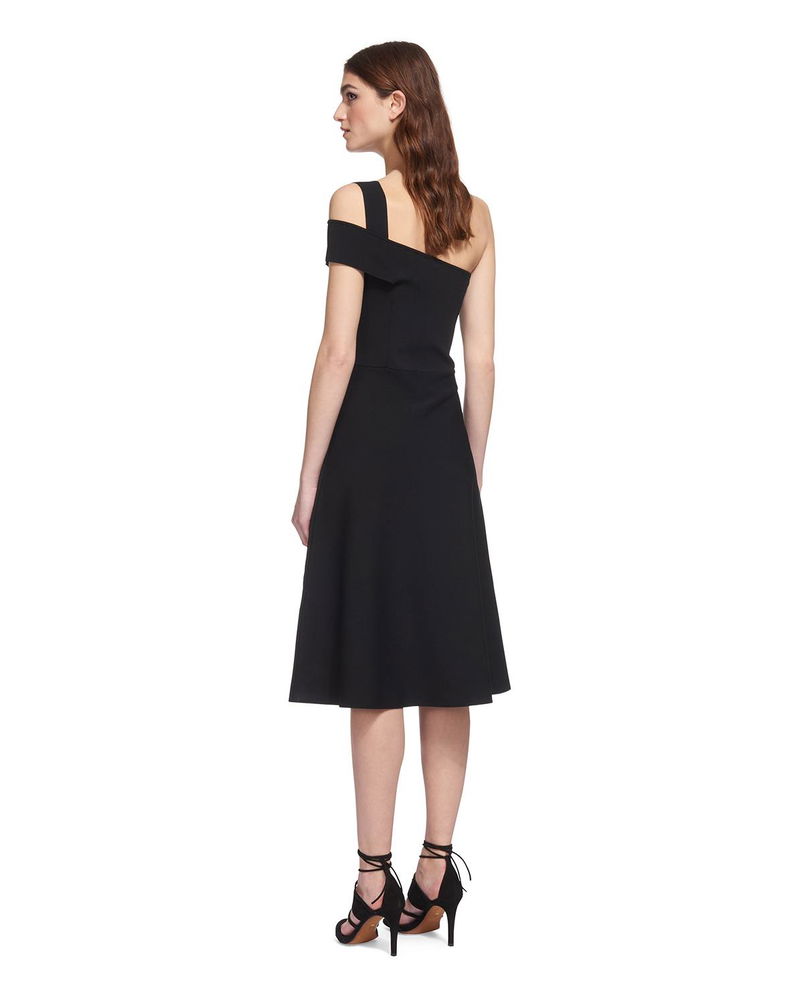 whistles one shoulder dress One Shoulder Midi Knit Dress |