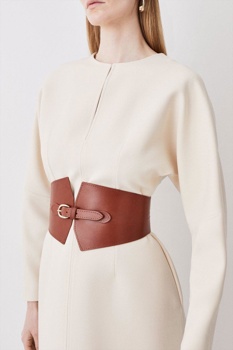 Leather Wide Waist Belt