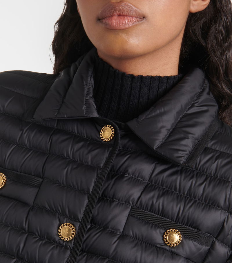 MONCLER Calipso Down Coat in Black | Endource