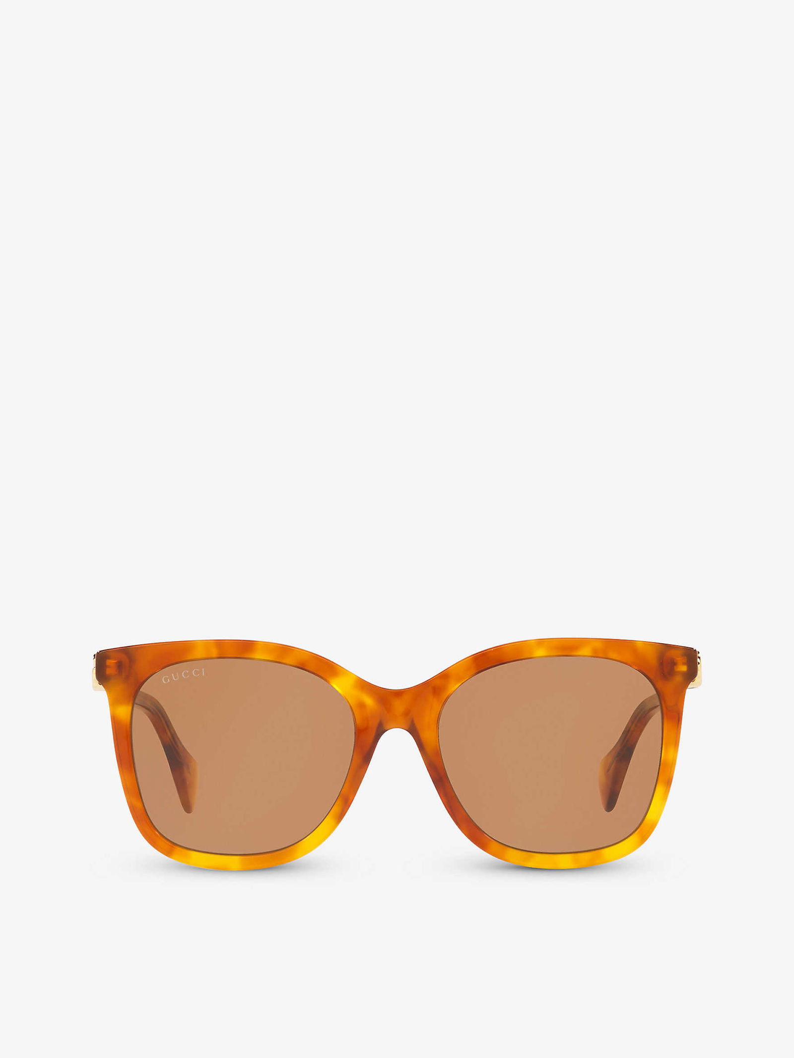 GUCCI GG1071S Square-Frame Tortoiseshell Acetate Sunglasses 