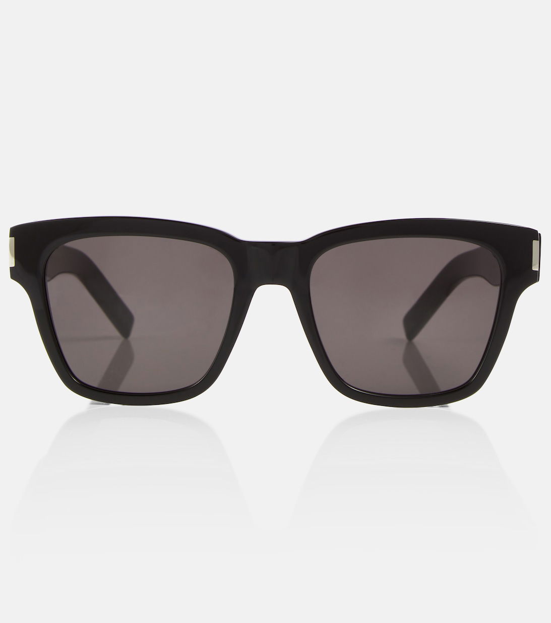 SAINT LAURENT Rectangular Acetate Sunglasses in Black | Endource