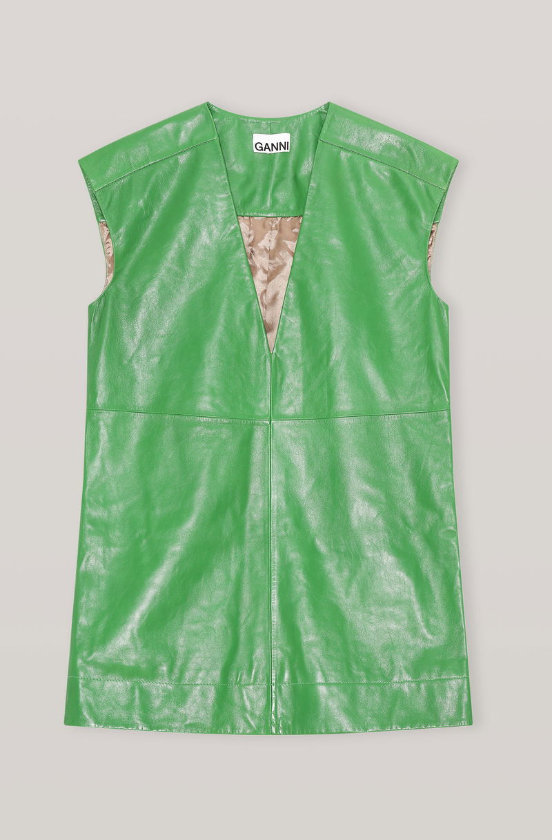 ganni green leather dress Butterfly Ballerinas - Ganni - Synthetic