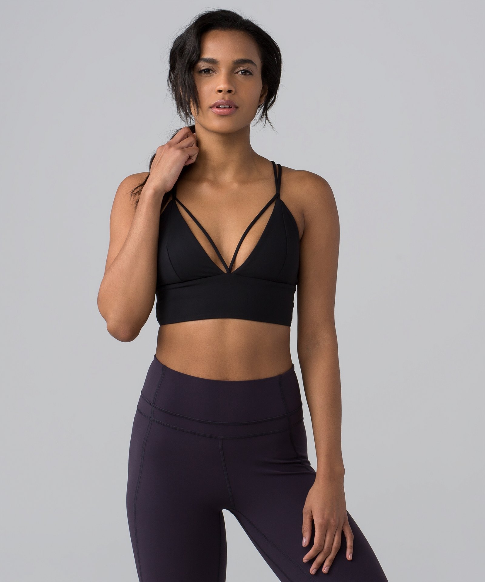 Lululemon Pranayama Bra Wee Are From Space Black March Multi 6 FREE  SHIPPING!