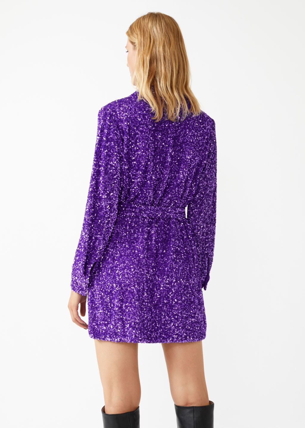 & OTHER STORIES Sequin Shirt Dress | endource