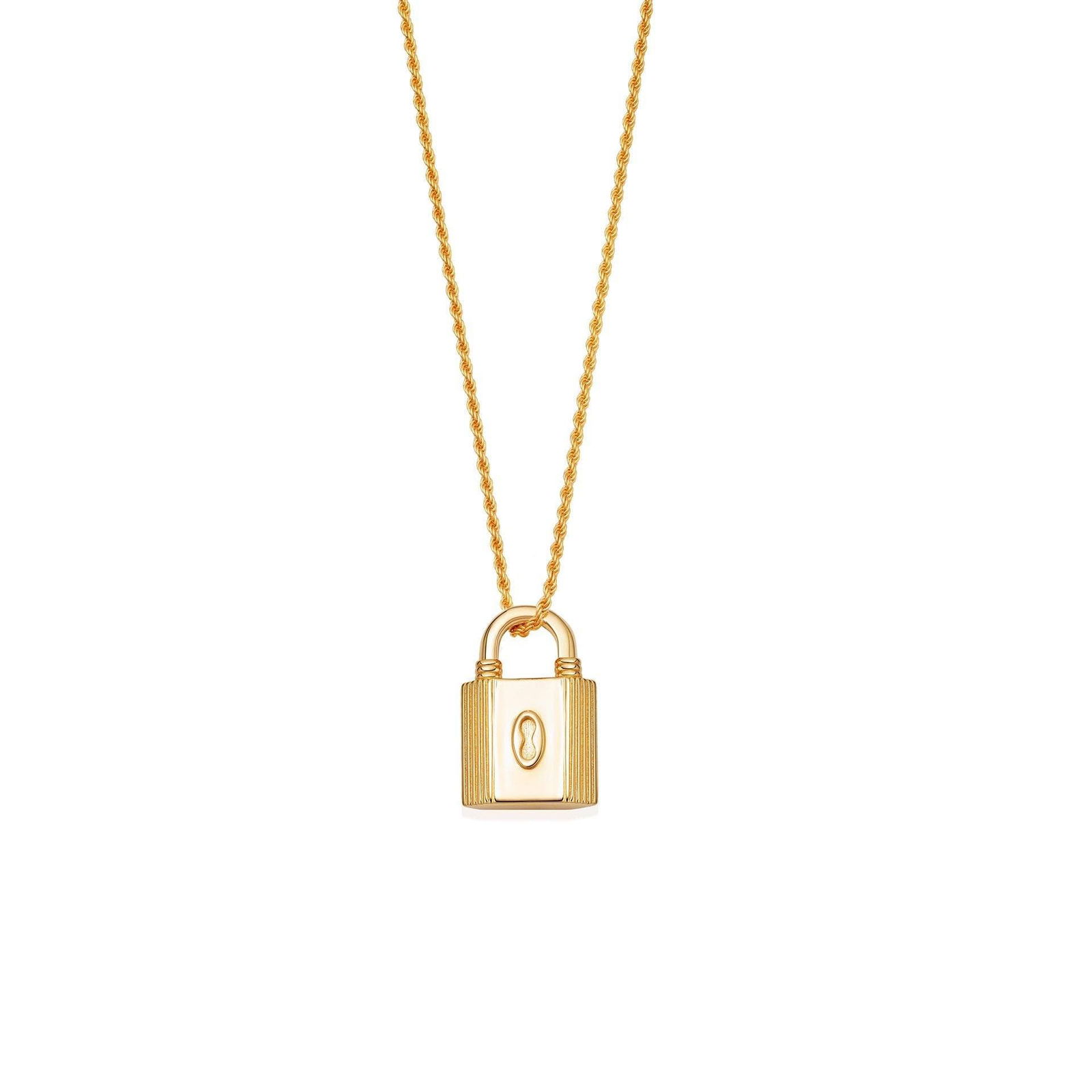 Missoma Ridge Padlock Chain Necklace