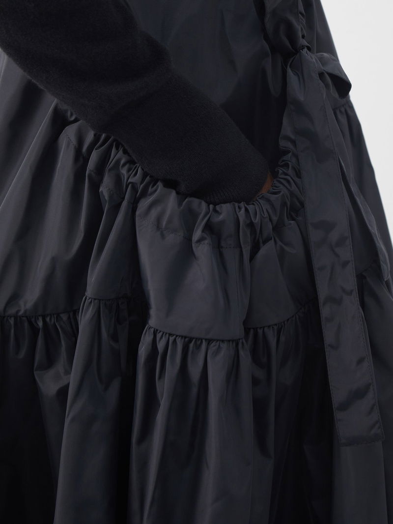 CECILIE BAHNSEN Justice Panelled Recycled-Taffeta Midi Skirt in 