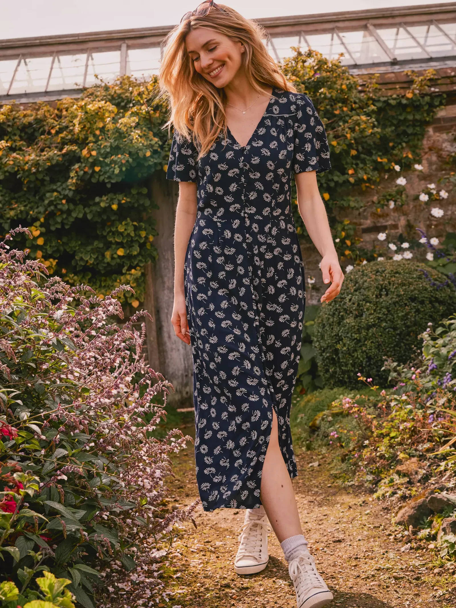 FATFACE Francis Midi Dress | endource