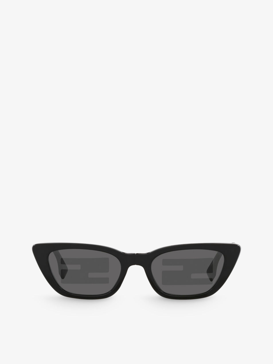 FENDI FE40089I Cat-Eye Acetate Sunglasses in BLACK | Endource