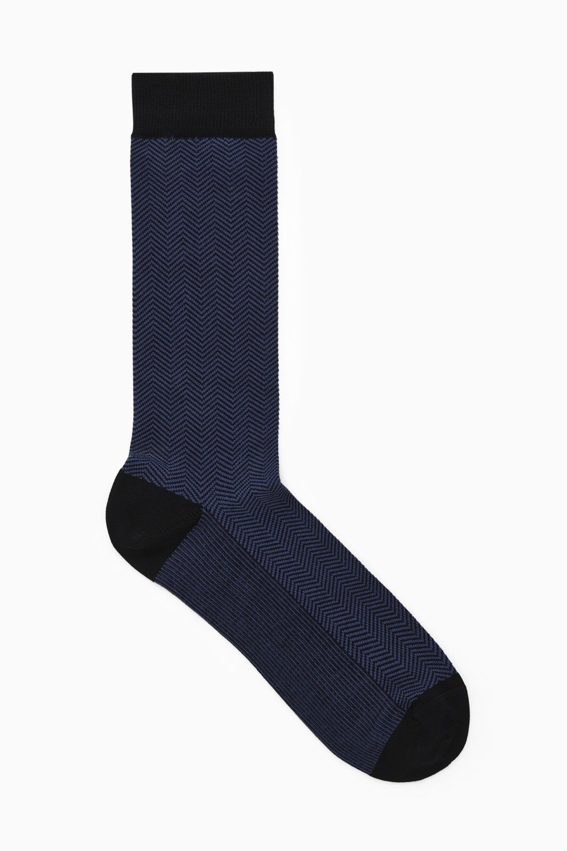 COS Herringbone Socks in BLUE / HERRINGBONE | Endource