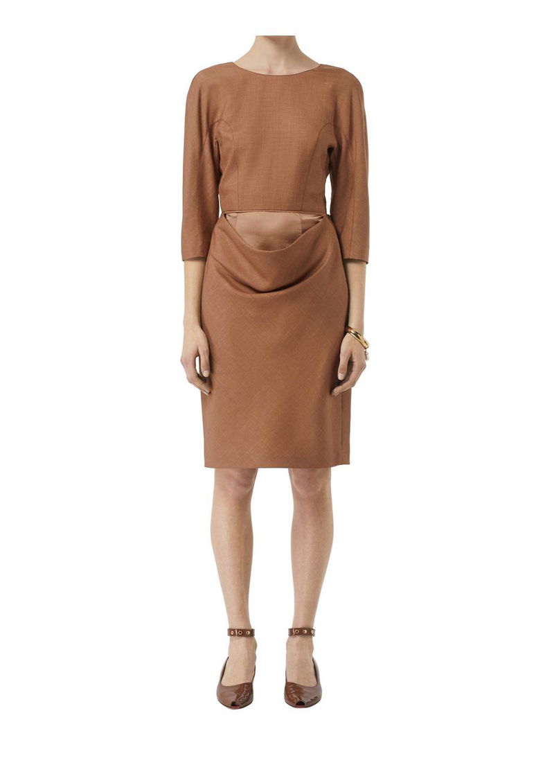 BURBERRY Double-Waist Wool Silk Mohair Linen Dress | endource BURBERRY Double-Waist Wool Silk Mohair Linen Dress | endource