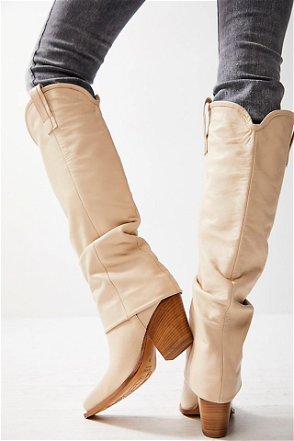Free People, Shoes, Brayden Tall Boots In Cream