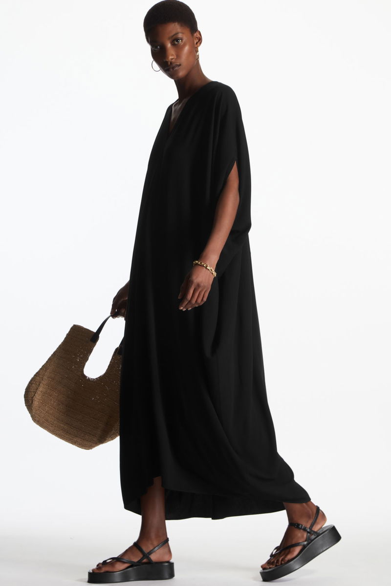 cos oversized kaftan dress COS Oversized Kaftan Midi Dress