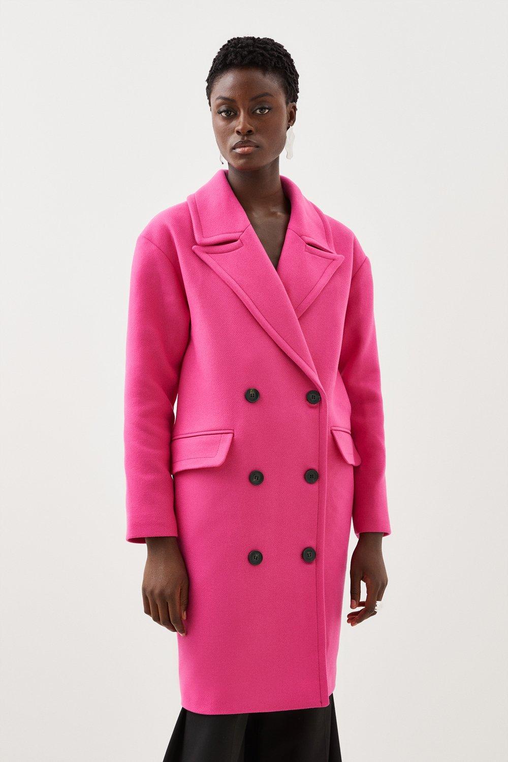 KAREN MILLEN Tailored Double Breasted Midi Coat | Endource