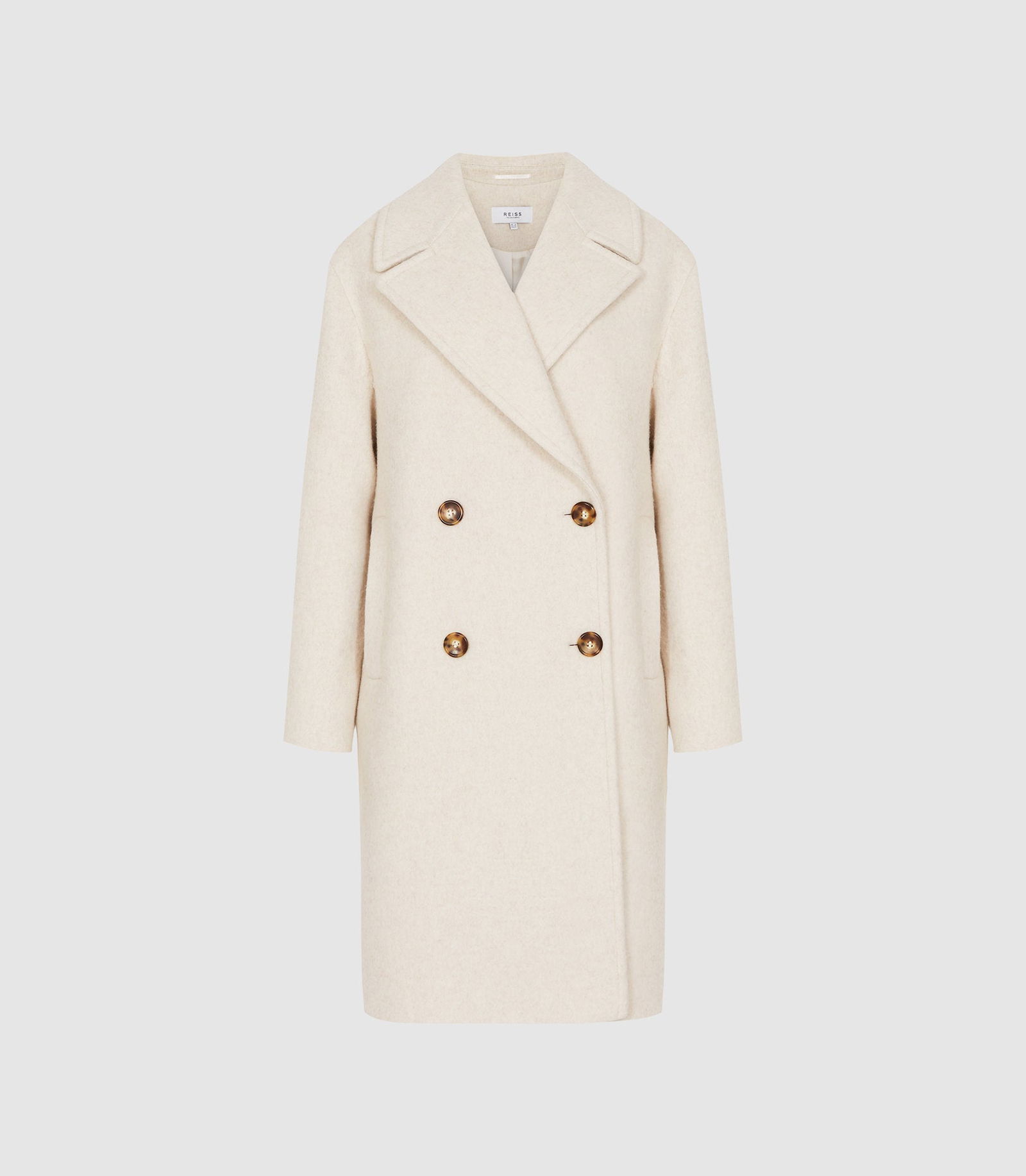 Atelier Wool Belted Blindseam Coat in Khaki