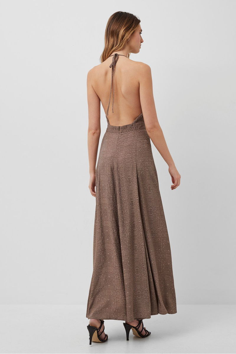 FRENCH CONNECTION Dua Drape Keyhole Maxi Dress | endource