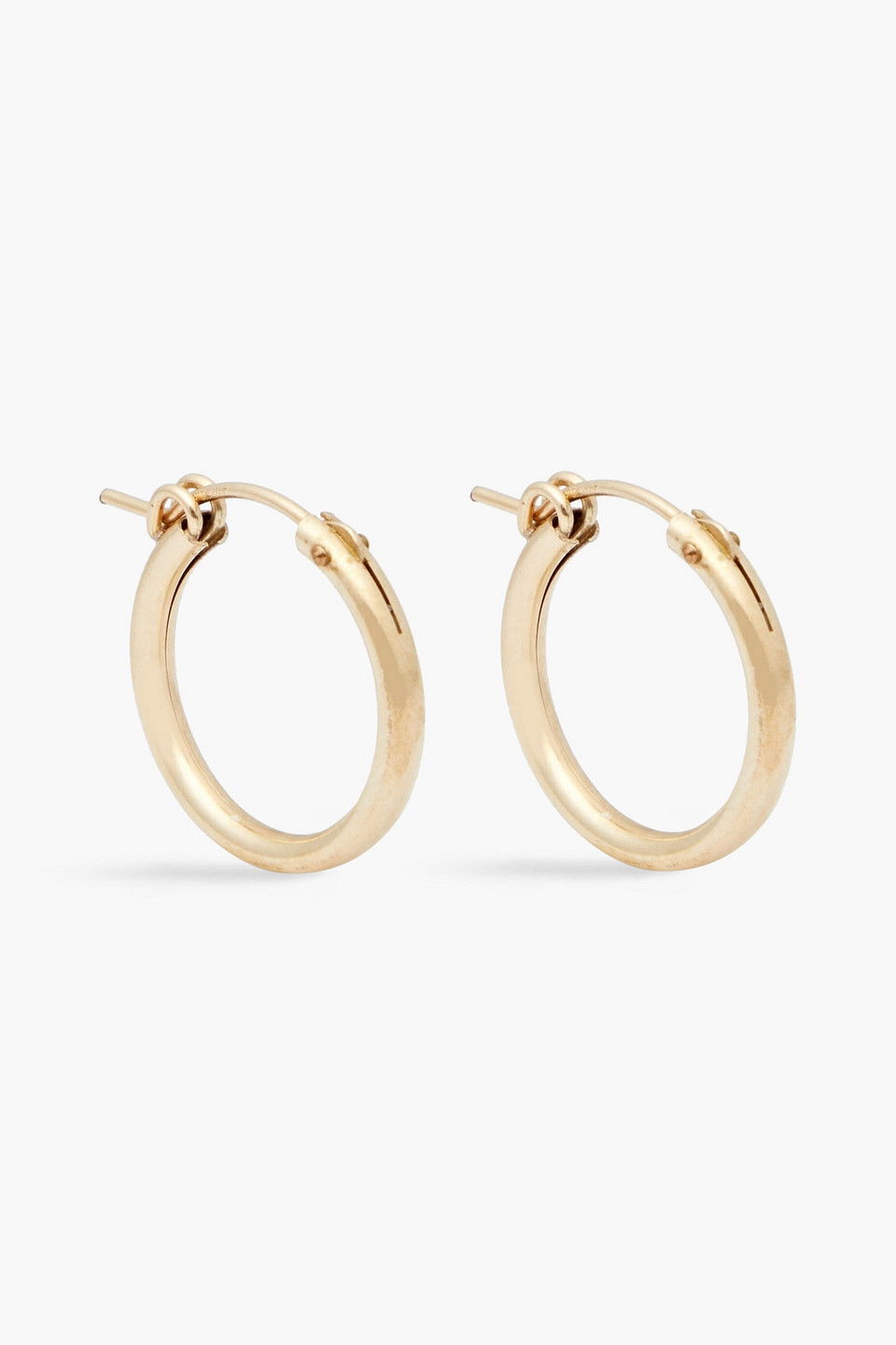 Gold-Tone Designer Zigzag Hoop Earrings