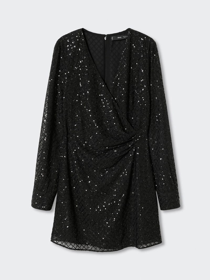mango sequin mini dress MANGO Women's Short Sequin Dress