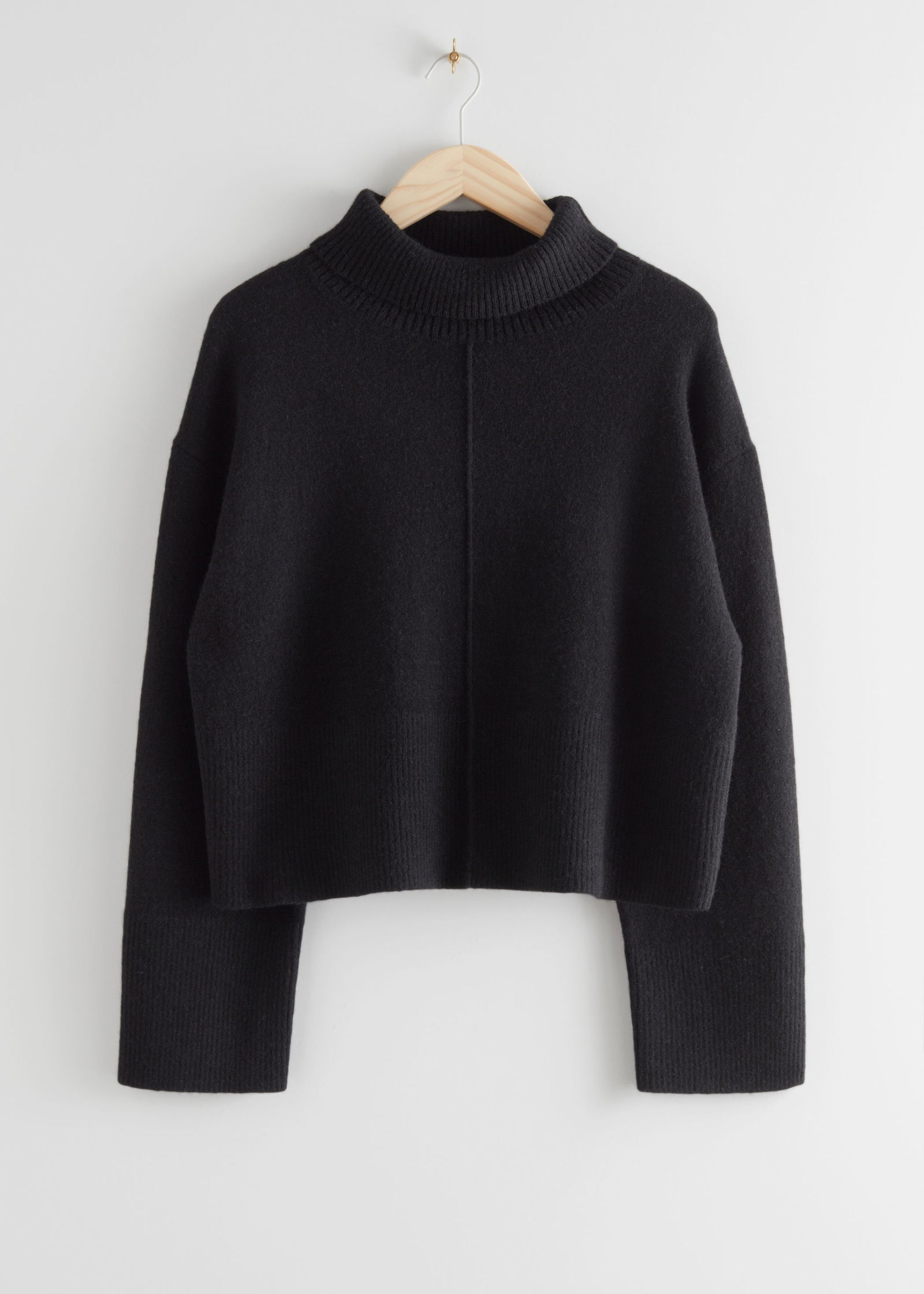 OTHER STORIES Cropped Turtleneck Knit Jumper endource