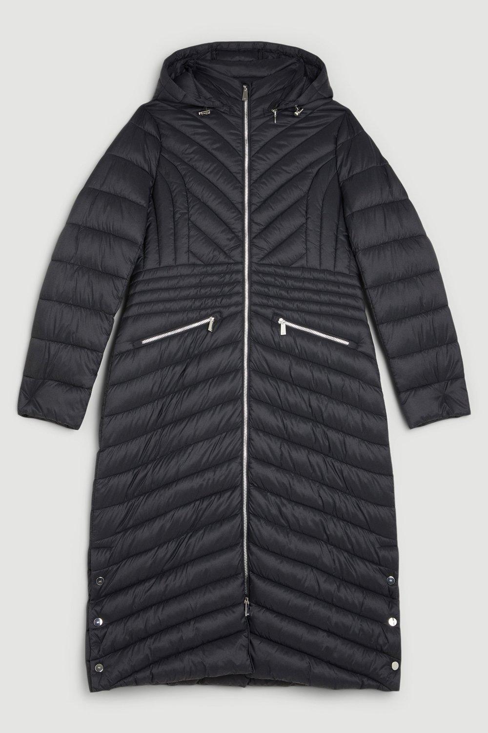 KAREN MILLEN Petite Lightweight Longline Packable Coat Endource