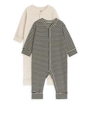 John Lewis Baby Novelty Bear Pyjama Set, Oatmeal, 3-6 months